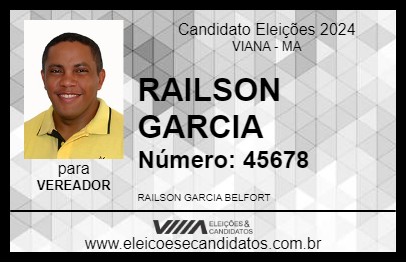 Candidato RAILSON GARCIA 2024 - VIANA - Eleições