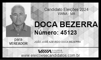 Candidato DOCA BEZERRA 2024 - VIANA - Eleições