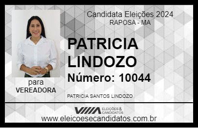 Candidato PATRICIA LINDOZO 2024 - RAPOSA - Eleições