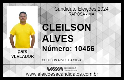 Candidato CLEILSON ALVES 2024 - RAPOSA - Eleições