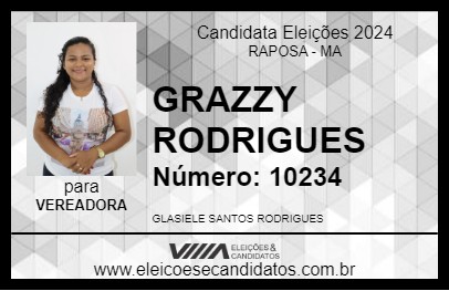 Candidato GRAZZY RODRIGUES 2024 - RAPOSA - Eleições