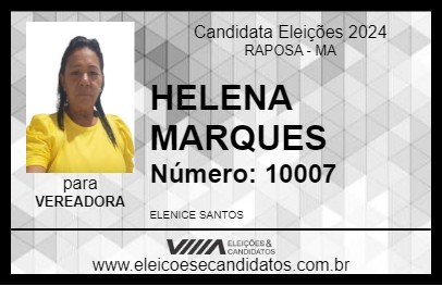 Candidato HELENA MARQUES 2024 - RAPOSA - Eleições