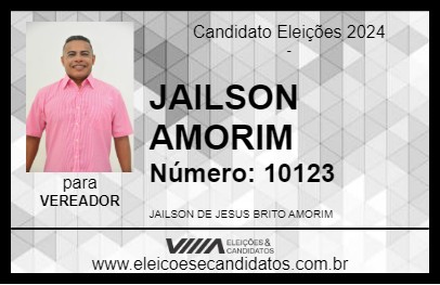 Candidato JAILSON AMORIM 2024 - RAPOSA - Eleições