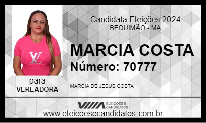 Candidato MARCIA COSTA 2024 - BEQUIMÃO - Eleições