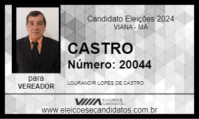 Candidato CASTRO 2024 - VIANA - Eleições