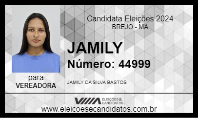 Candidato JAMILY 2024 - BREJO - Eleições