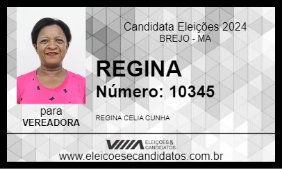 Candidato REGINA 2024 - BREJO - Eleições