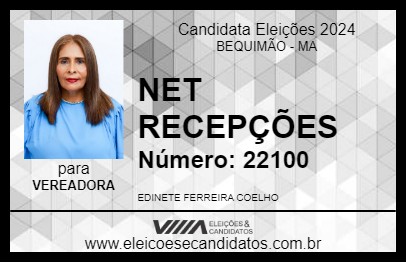 Candidato NET RECEPÇÕES 2024 - BEQUIMÃO - Eleições