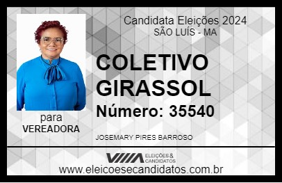 Candidato PROF. JOSY COLETIVO GIRASSOL 2024 - SÃO LUÍS - Eleições