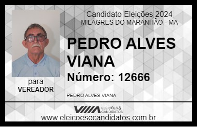 Candidato PEDRO DADIN 2024 - MILAGRES DO MARANHÃO - Eleições