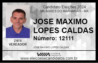 Candidato MARCINHO CARDOSO 2024 - MILAGRES DO MARANHÃO - Eleições