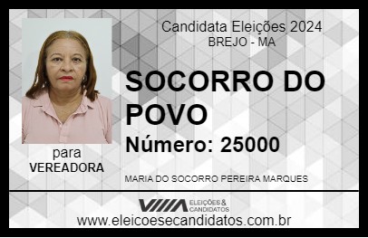 Candidato SOCORRO DO POVO 2024 - BREJO - Eleições