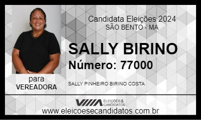 Candidato SALLY BIRINO 2024 - SÃO BENTO - Eleições