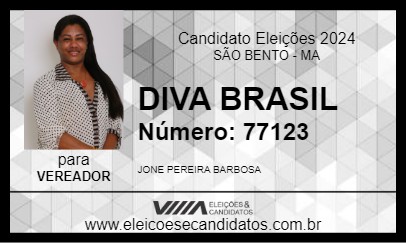 Candidato DIVA BRASIL 2024 - SÃO BENTO - Eleições