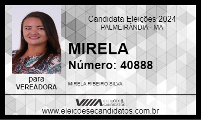 Candidato MIRELA 2024 - PALMEIRÂNDIA - Eleições