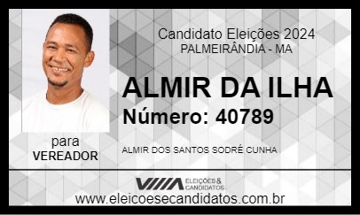 Candidato ALMIR DA ILHA 2024 - PALMEIRÂNDIA - Eleições