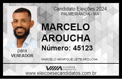 Candidato MARCELO AROUCHA 2024 - PALMEIRÂNDIA - Eleições