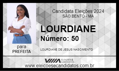 Candidato LOURDIANE 2024 - SÃO BENTO - Eleições