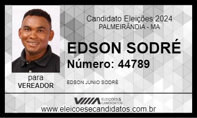 Candidato EDSON SODRÉ 2024 - PALMEIRÂNDIA - Eleições