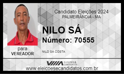 Candidato NILO SÁ 2024 - PALMEIRÂNDIA - Eleições