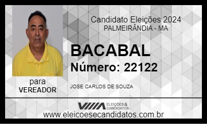 Candidato BACABAL 2024 - PALMEIRÂNDIA - Eleições