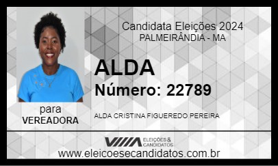 Candidato ALDA 2024 - PALMEIRÂNDIA - Eleições