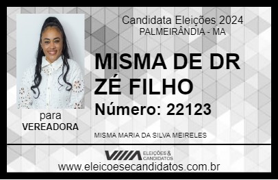 Candidato MISMA DE DR ZÉ FILHO 2024 - PALMEIRÂNDIA - Eleições