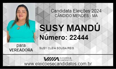 Candidato SUSY MANDÚ 2024 - CÂNDIDO MENDES - Eleições