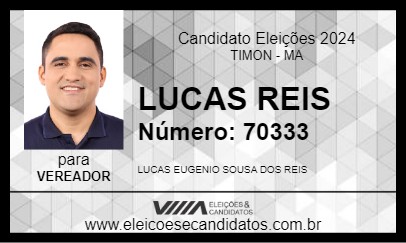 Candidato LUCAS REIS 2024 - TIMON - Eleições