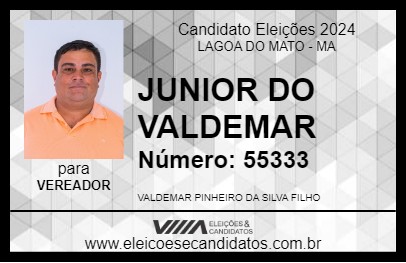 Candidato JUNIOR DO VALDEMAR 2024 - LAGOA DO MATO - Eleições