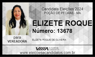 Candidato ELIZETE ROQUE 2024 - POÇÃO DE PEDRAS - Eleições