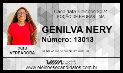 Candidato GENILVA NERY 2024 - POÇÃO DE PEDRAS - Eleições