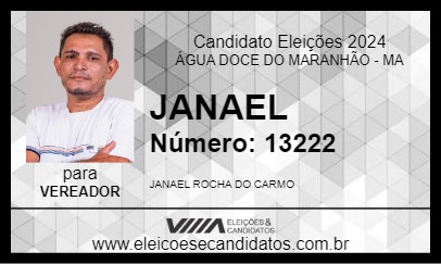 Candidato JANAEL  2024 - ÁGUA DOCE DO MARANHÃO - Eleições