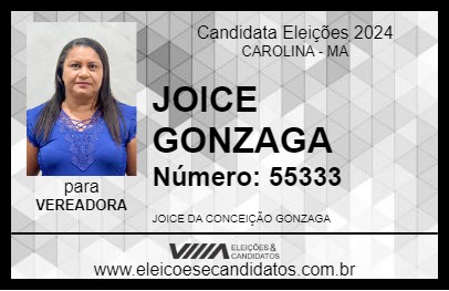 Candidato JOICE GONZAGA 2024 - CAROLINA - Eleições