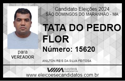 Candidato TATA DO PEDRO FLOR 2024 - SÃO DOMINGOS DO MARANHÃO - Eleições