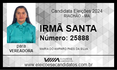 Candidato IRMÃ SANTA 2024 - RIACHÃO - Eleições