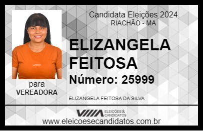 Candidato ELIZANGELA FEITOSA 2024 - RIACHÃO - Eleições