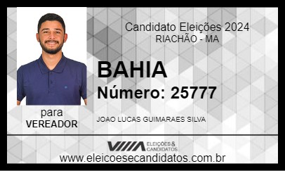 Candidato BAHIA 2024 - RIACHÃO - Eleições