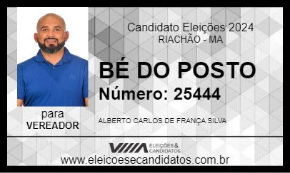 Candidato BÉ DO POSTO 2024 - RIACHÃO - Eleições