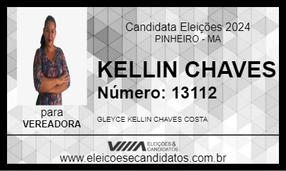 Candidato KELLIN CHAVES 2024 - PINHEIRO - Eleições