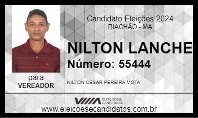 Candidato NILTON LANCHE 2024 - RIACHÃO - Eleições