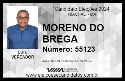 Candidato MORENO DO BREGA 2024 - RIACHÃO - Eleições