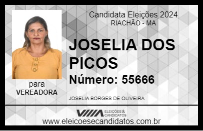 Candidato JOSELIA DOS PICOS 2024 - RIACHÃO - Eleições