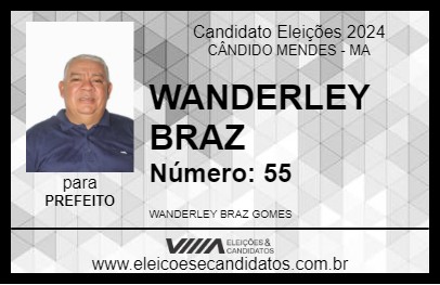 Candidato WANDERLEY BRAZ 2024 - CÂNDIDO MENDES - Eleições