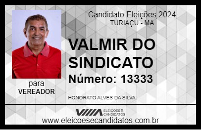 Candidato VALMIR DO SINDICATO 2024 - TURIAÇU - Eleições