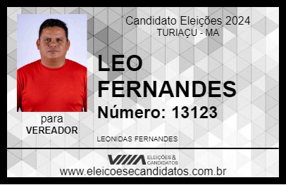 Candidato LEO FERNANDES 2024 - TURIAÇU - Eleições