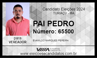 Candidato PAI PEDRO 2024 - TURIAÇU - Eleições