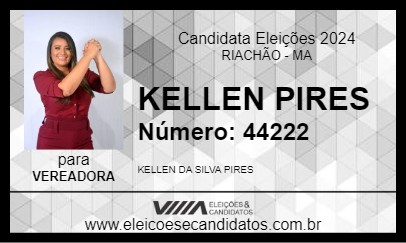 Candidato KELLEN PIRES 2024 - RIACHÃO - Eleições