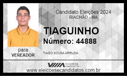 Candidato TIAGUINHO 2024 - RIACHÃO - Eleições