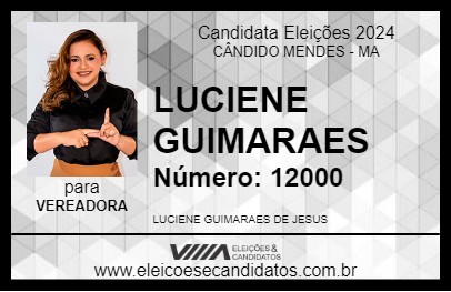 Candidato LUCIENE  GUIMARAES 2024 - CÂNDIDO MENDES - Eleições